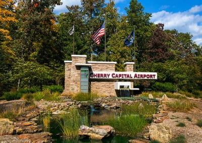 Official TVC Cherry Capital Airport Entrance Monument Sign